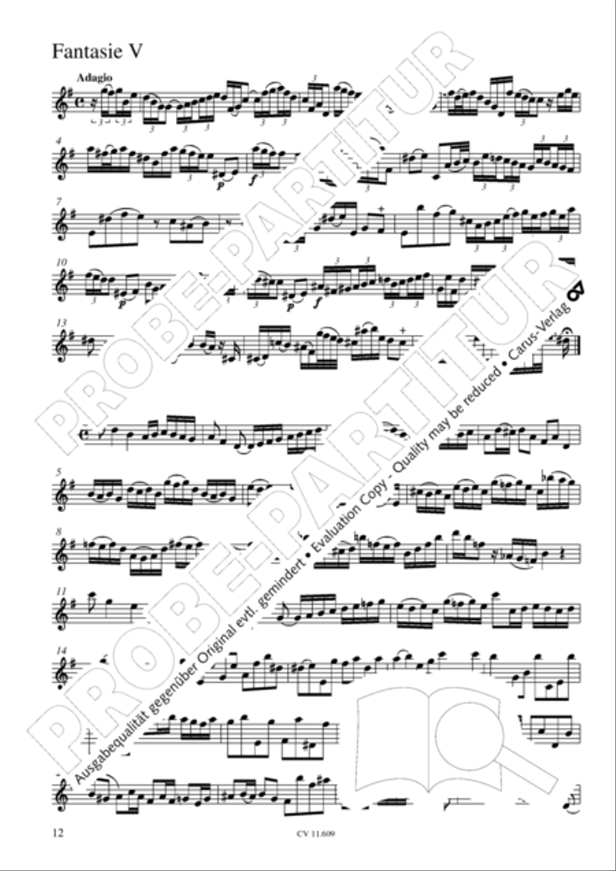 Sechs Fantasien Sechs Fantasien Score scores gallery preview page 13