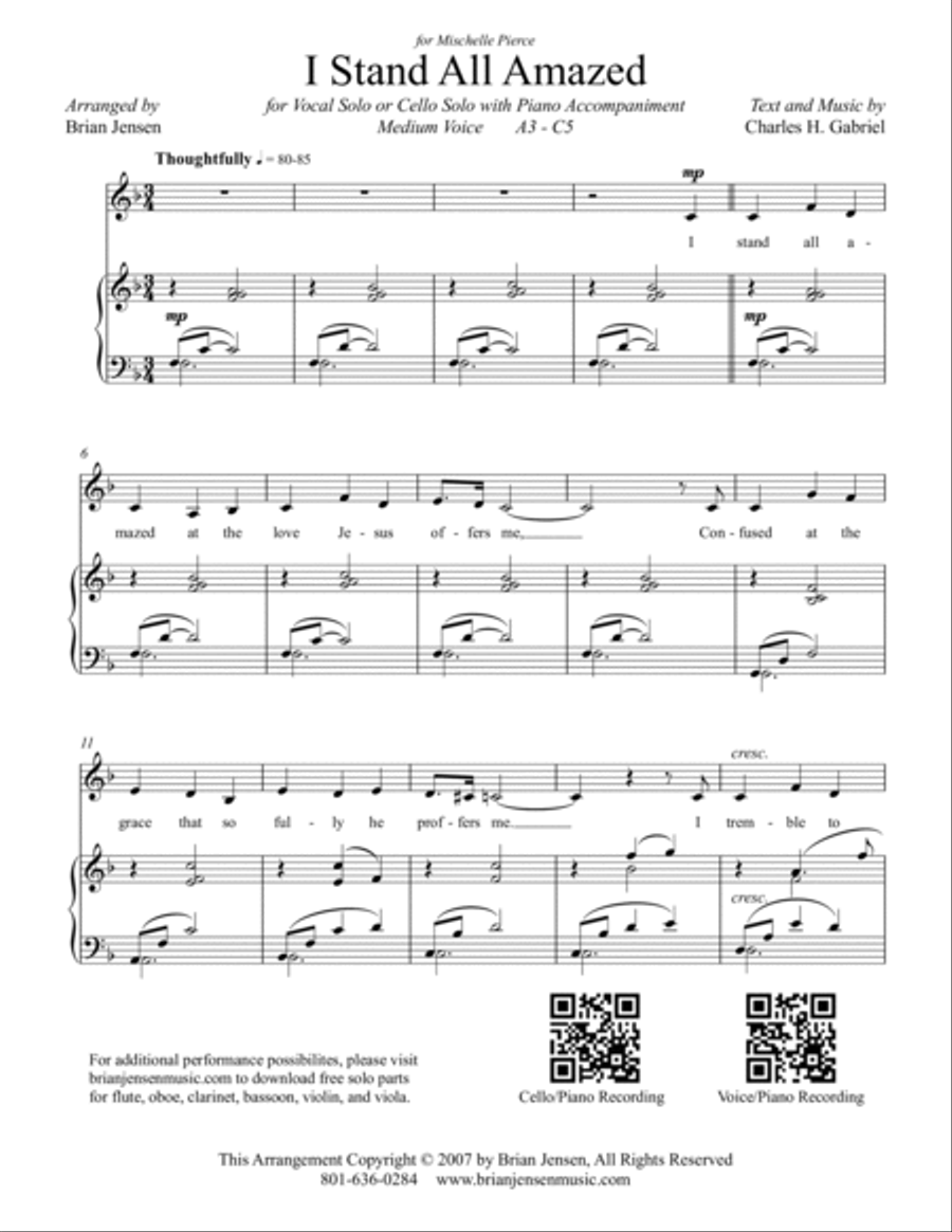 I Stand All Amazed Small Ensemble scores gallery preview page 3