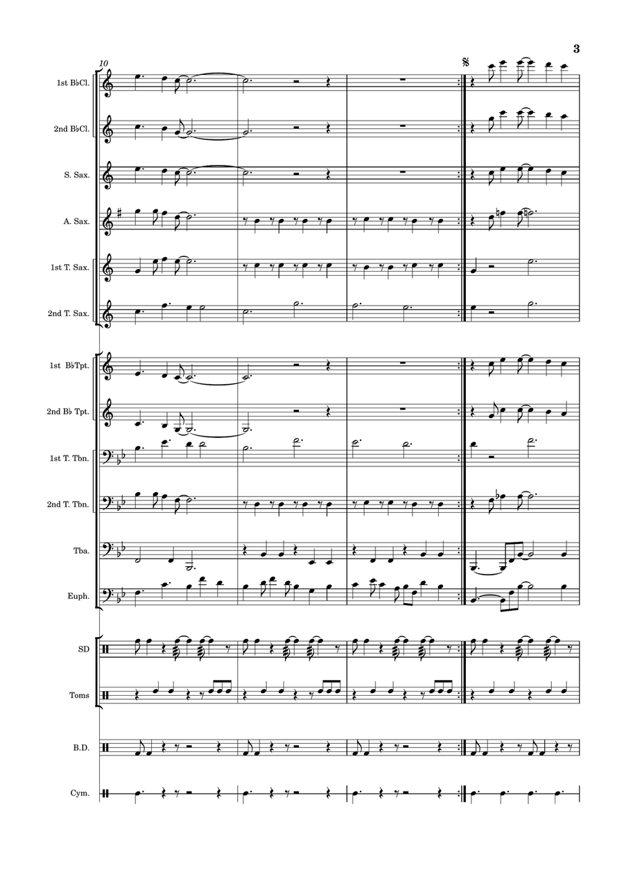 Peninsula Bakassi Marching Band scores gallery preview page 3