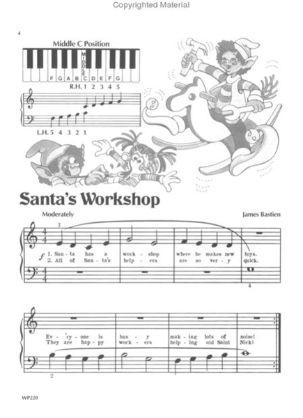 Popular Christmas Songs, Primer Level by James Bastien Piano Method - Sheet Music