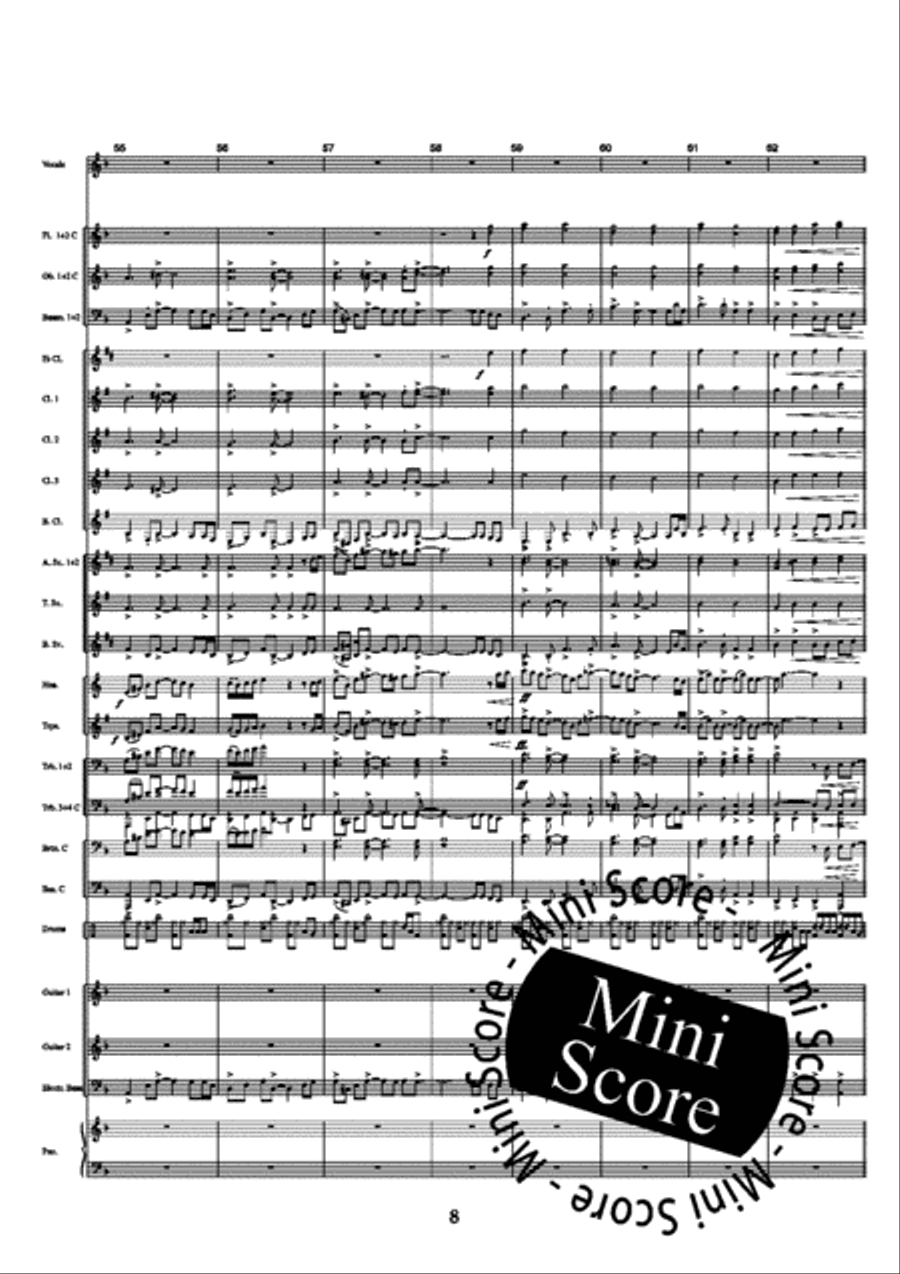 Turn of a Friendly Card II Concert Band scores gallery preview page 14