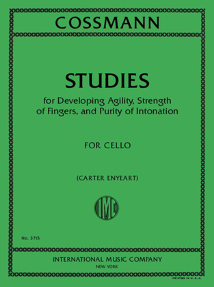 Book cover for Studies For Developing Agility, Strength Of Fingers,And Purity Of Intonation
