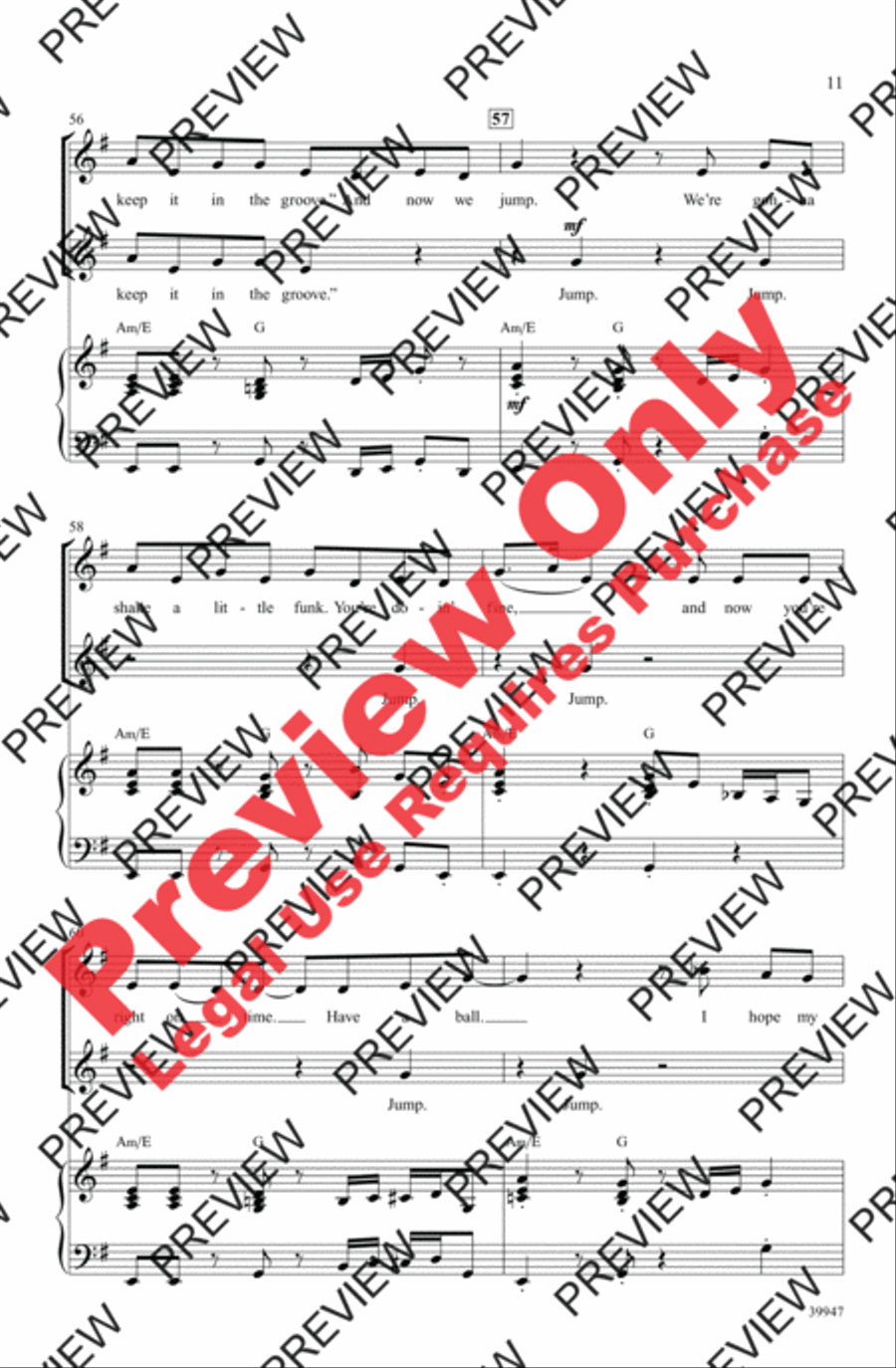 Jump Jump Women's Choir scores gallery preview page 11