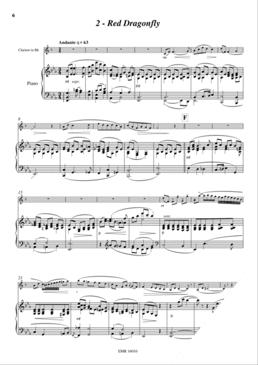 Japanese Folksongs Clarinet Solo scores gallery preview page 6