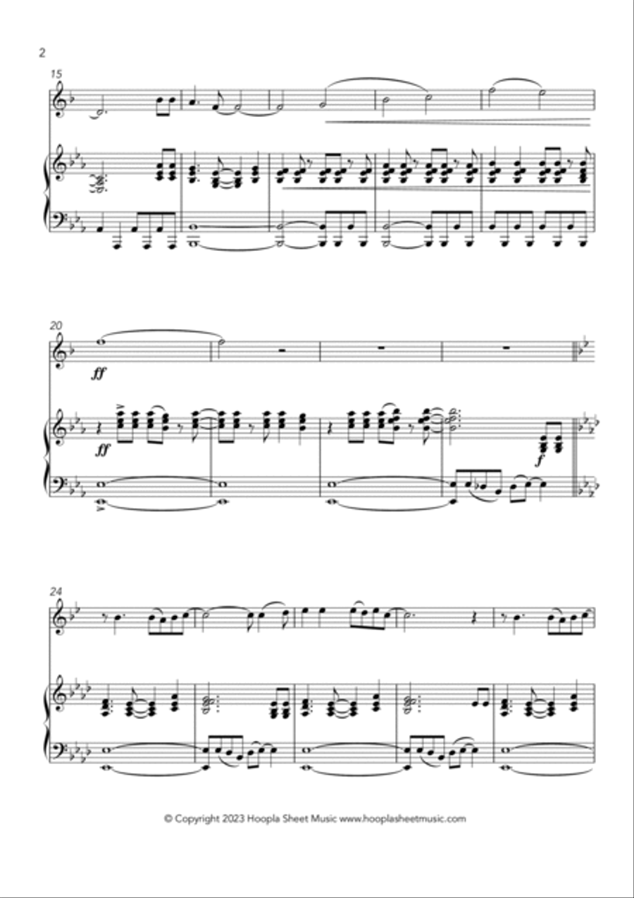 Happy Funky Birthday Trumpet Solo scores gallery preview page 2