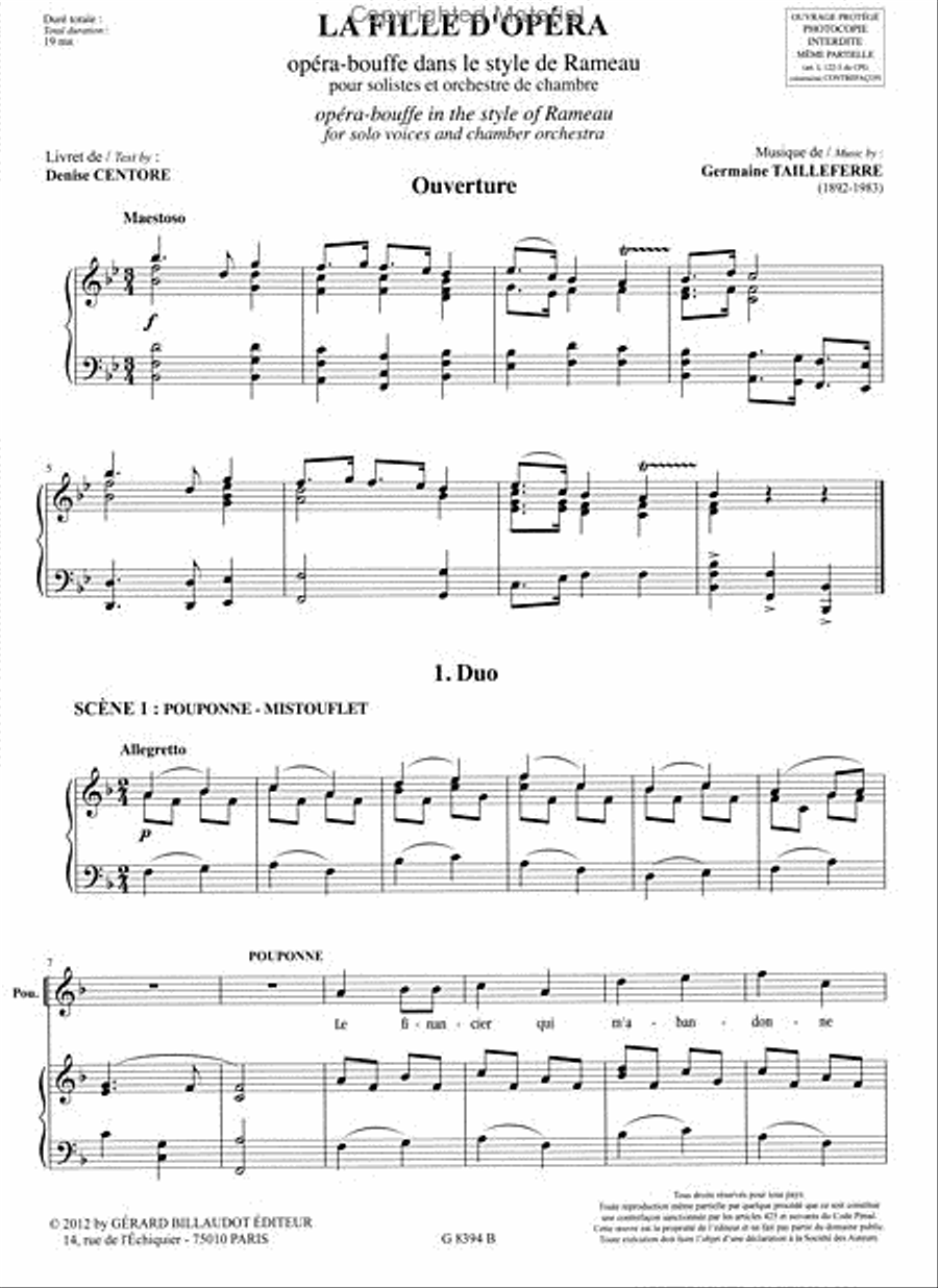 4 Operas Bouffes Vol. 1 Chamber Orchestra scores gallery preview page 2