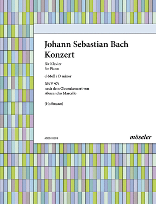 Book cover for Konzert D minor