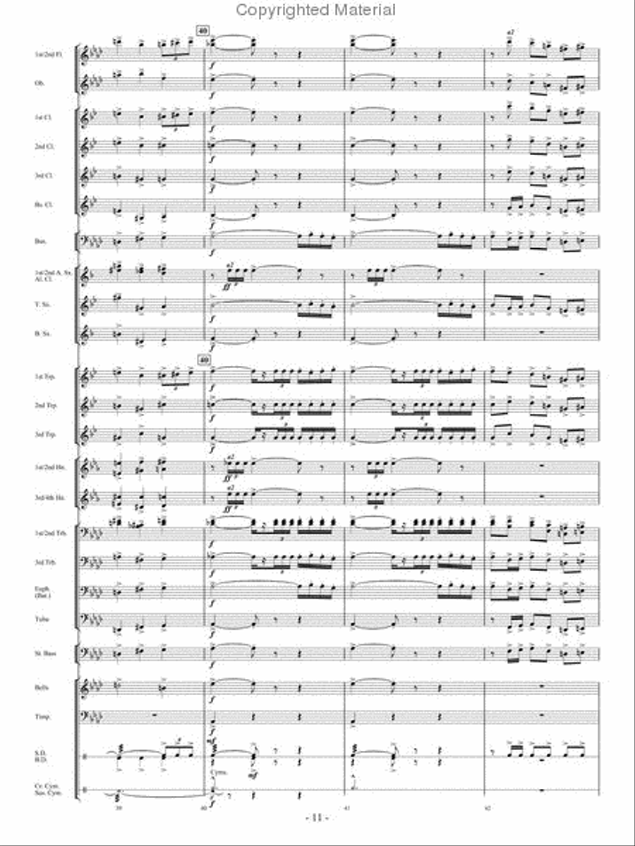 La Peri Concert Band scores gallery preview page 10
