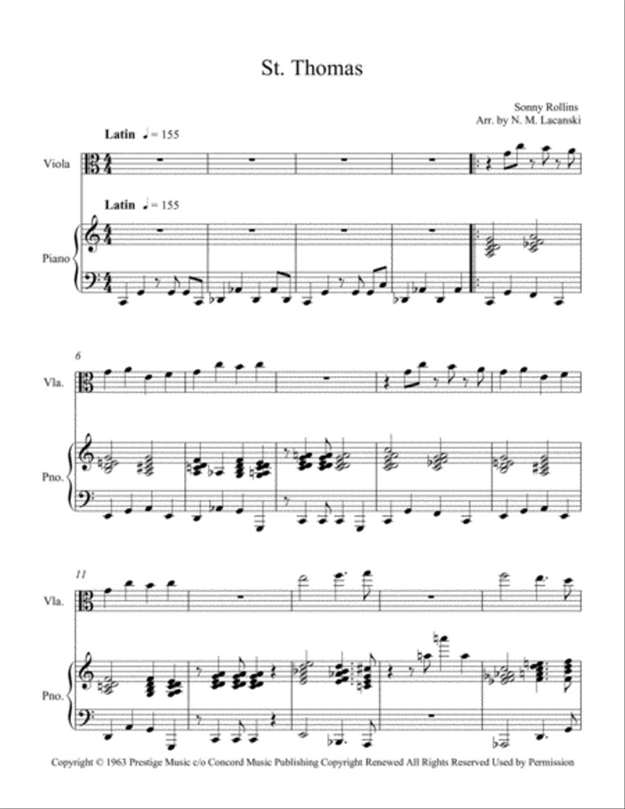 St. Thomas Viola scores gallery preview page 2