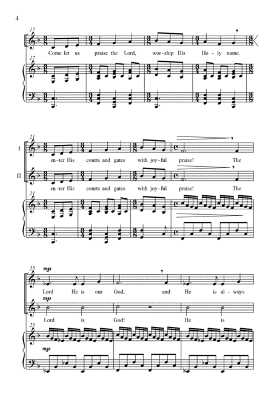 Come Let Us Praise SA scores gallery preview page 2