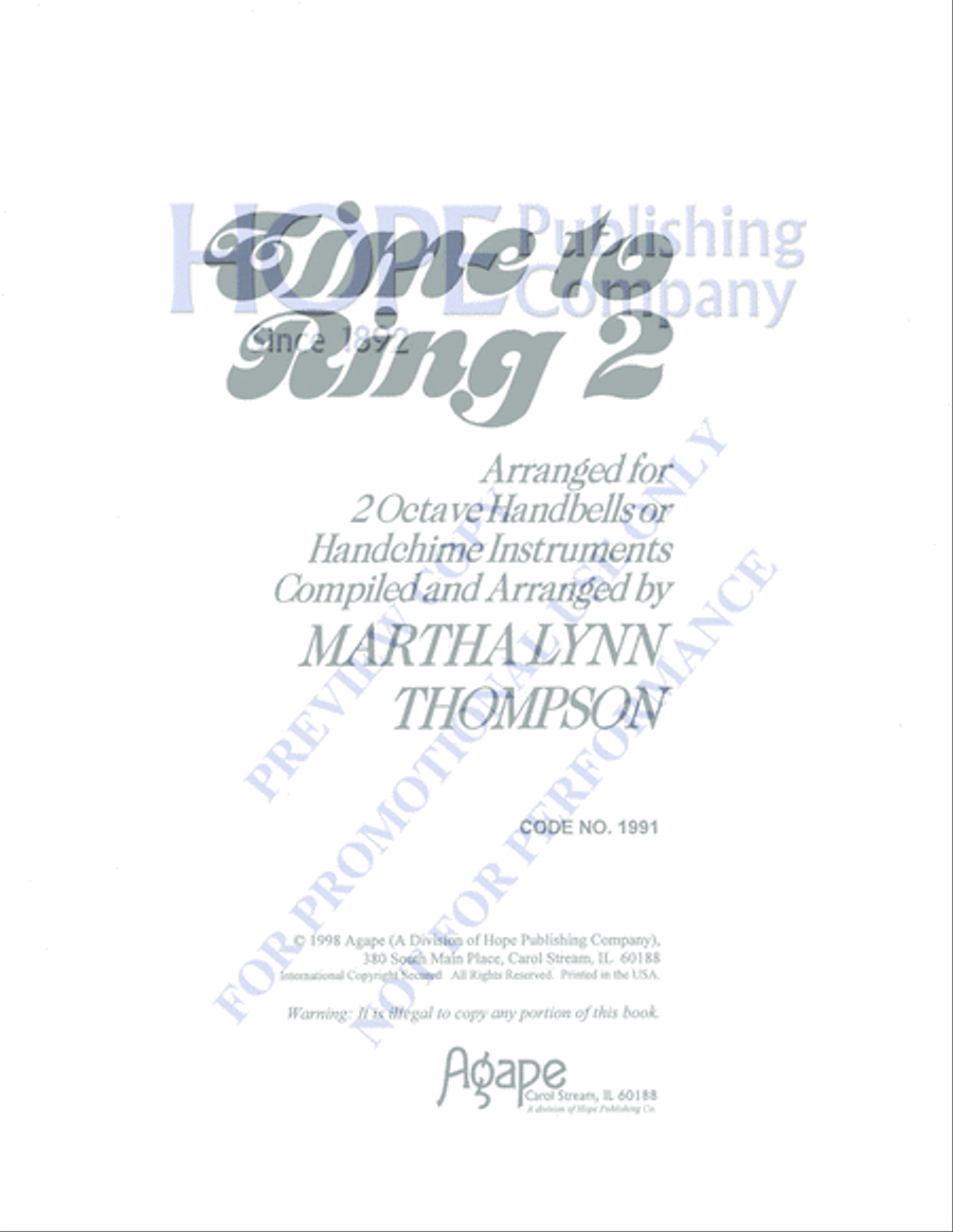 Time to Ring 2 Time to Ring 2 2-Octaves scores gallery preview page 3