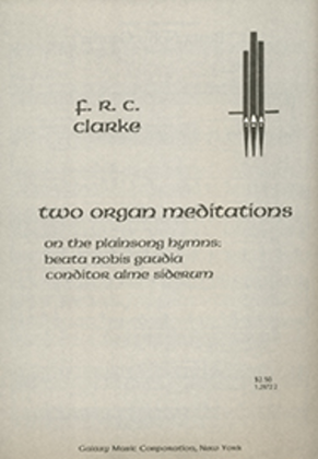 Book cover for Two Organ Meditations