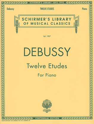 Book cover for Twelve Etudes for Piano