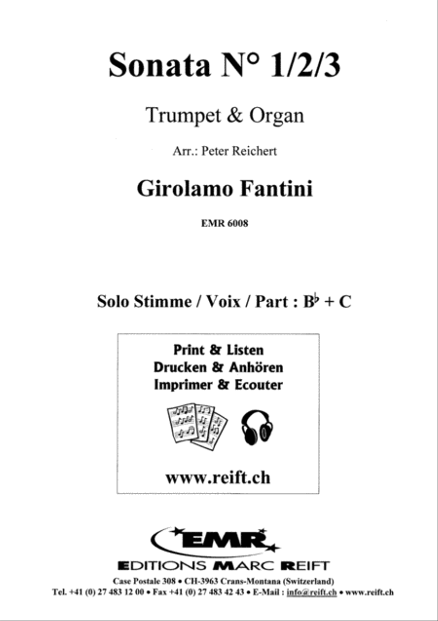 Sonata No. 1, 2 & 3 Sonata No. 1, 2 & 3 Trumpet scores gallery preview page 2