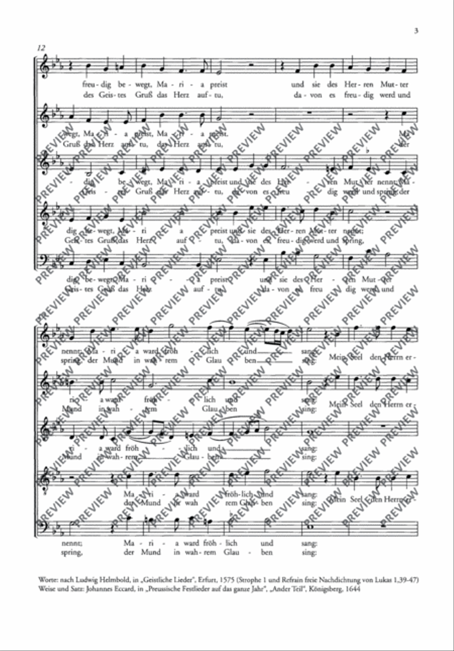Übers Gebirg Maria geht SSATB scores gallery preview page 4