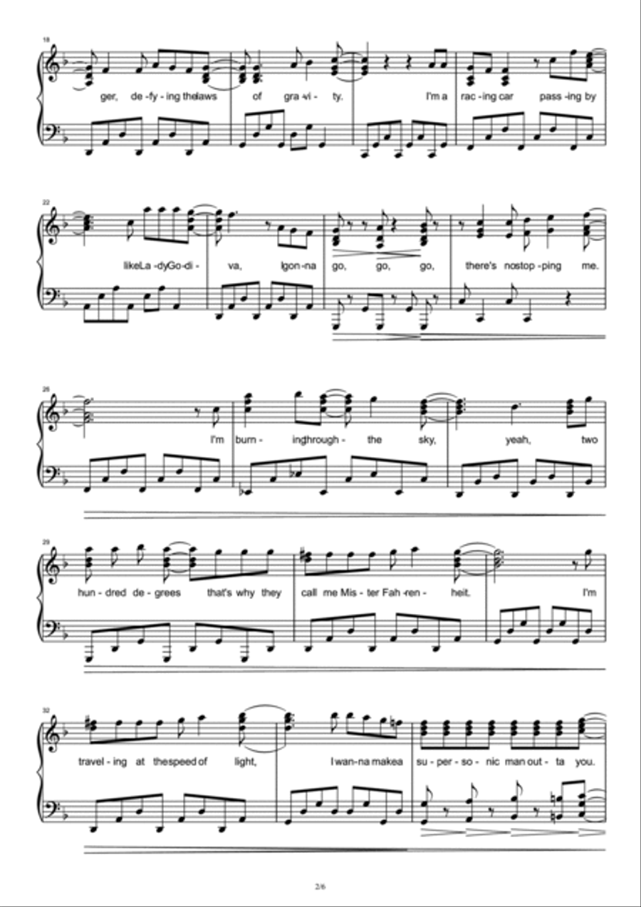Don't Stop Me Now Piano Solo scores gallery preview page 2