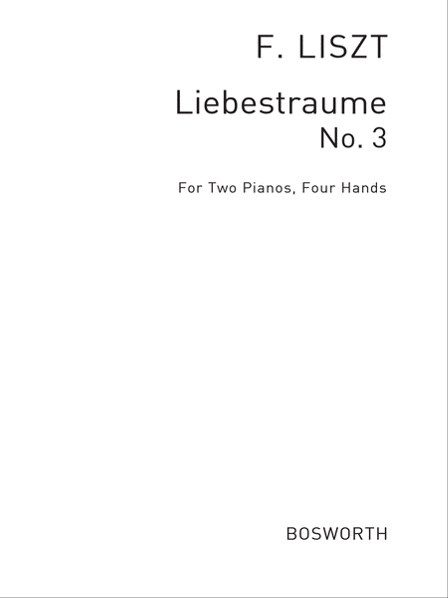 Liszt, F Liebestraume (Kirkby-mason) 2pf 4hnds Piano Solo scores gallery preview page 1