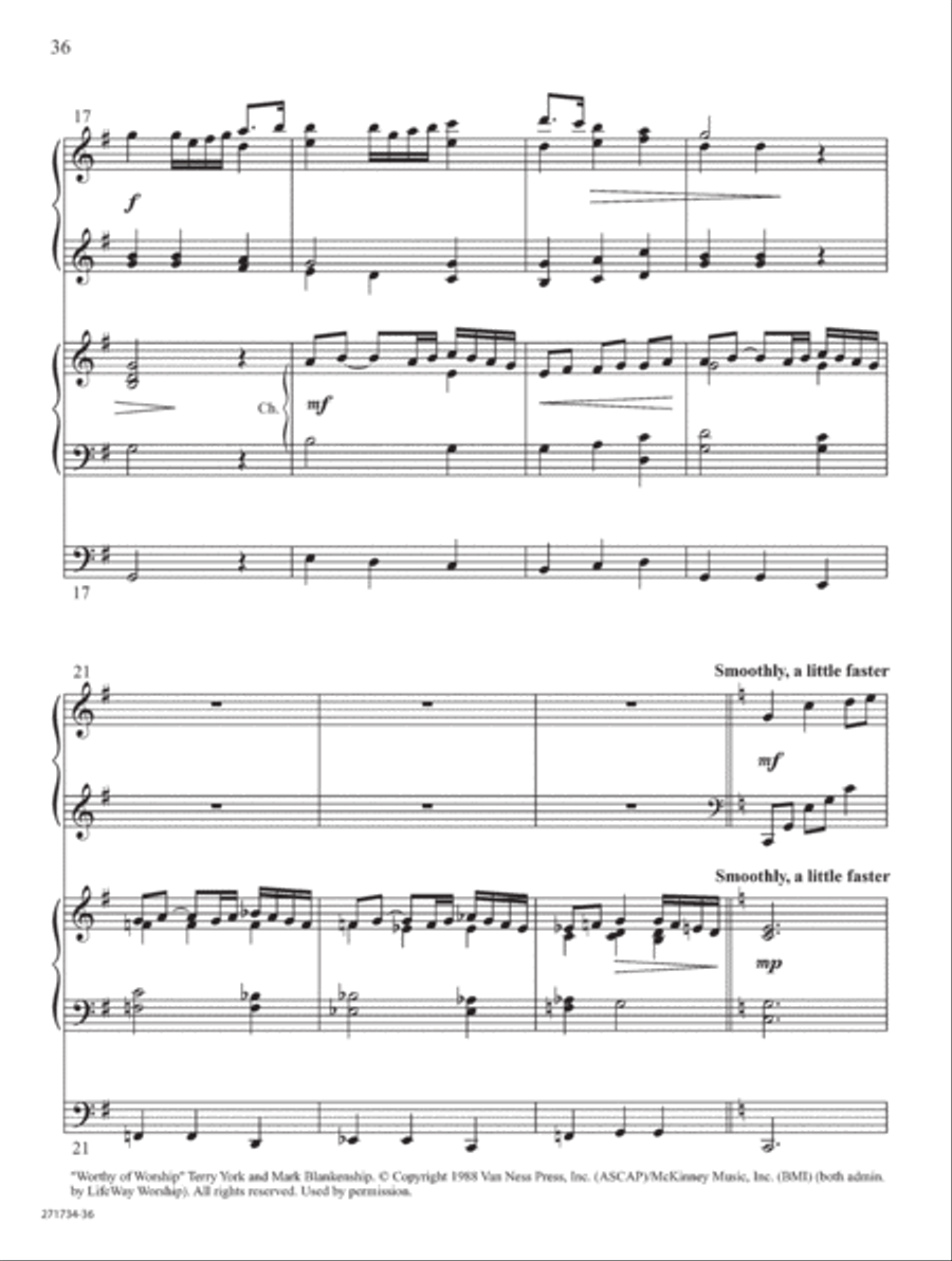Grace So Amazing Grace So Amazing Organ scores gallery preview page 19