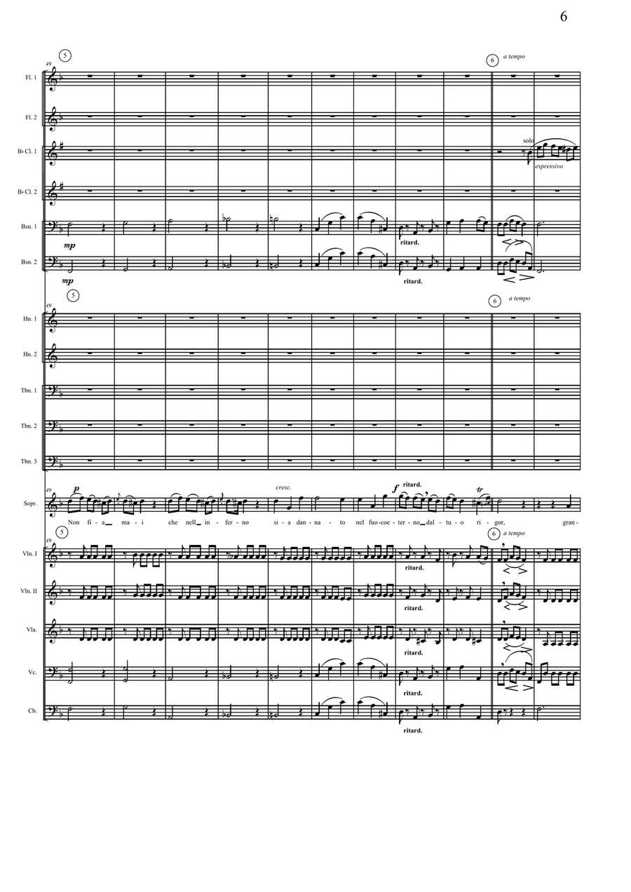 Pieta Signore (For soprano voice and symphony orchestra) Full Orchestra scores gallery preview page 6