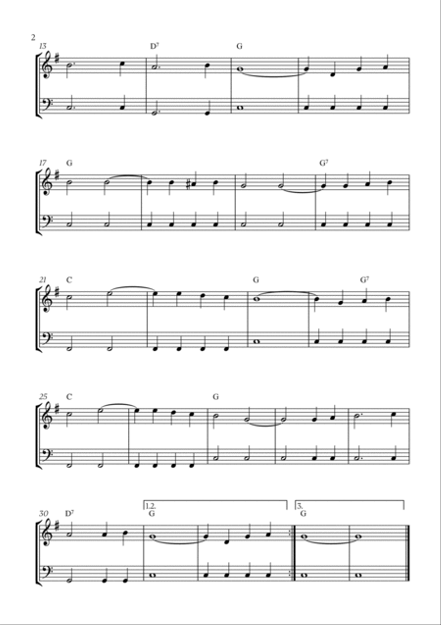 You Are My Sunshine You Are My Sunshine Woodwind Duet scores gallery preview page 2