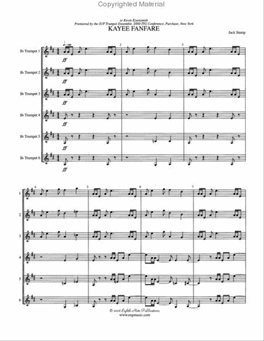 Kayee Fanfare Small Ensemble scores gallery preview page 2