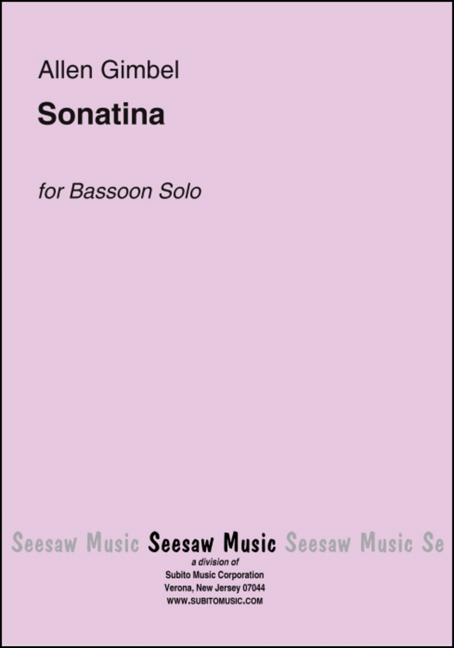 Sonatina Sonatina Bassoon Solo scores gallery preview page 1