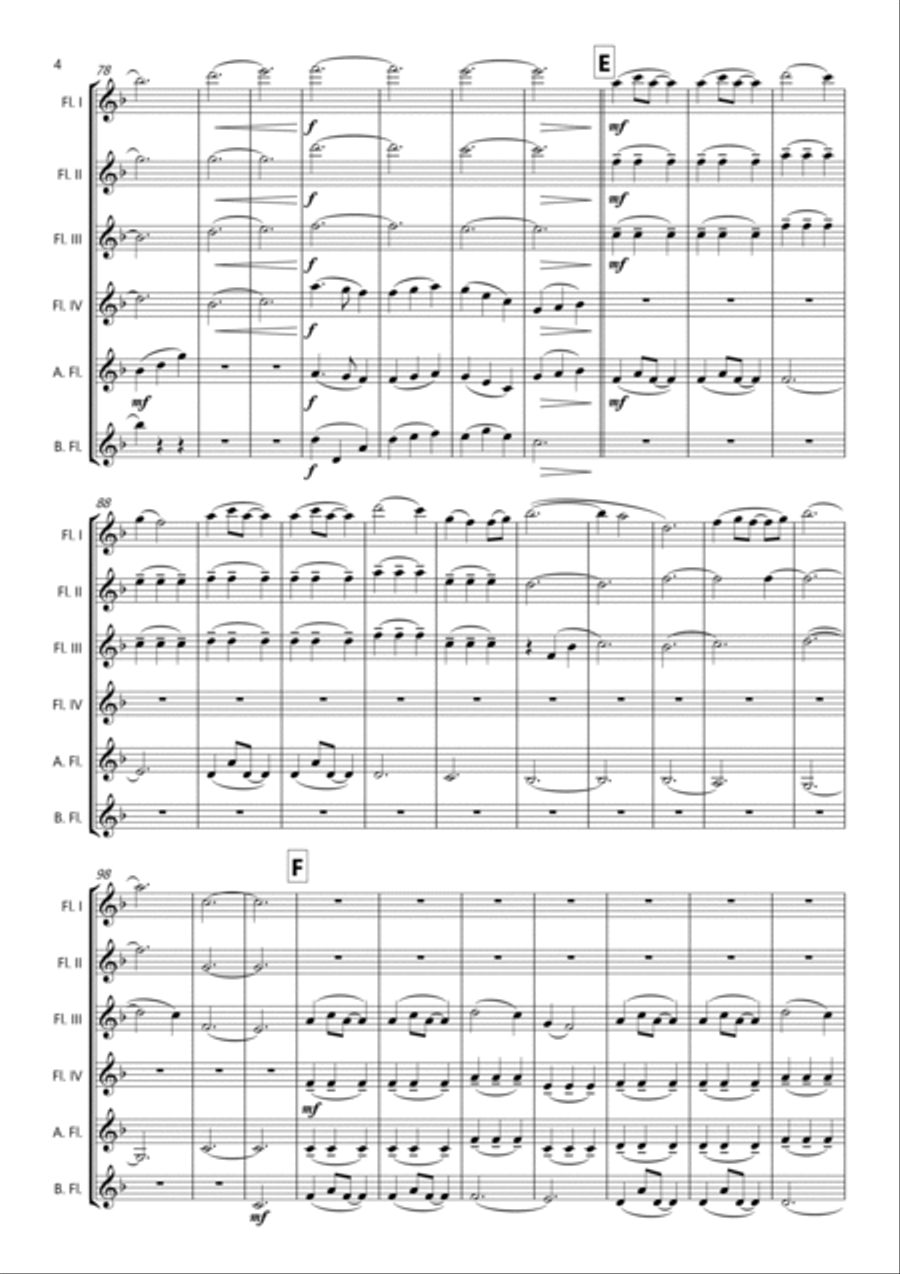 A Thousand Years Woodwind Ensemble scores gallery preview page 4