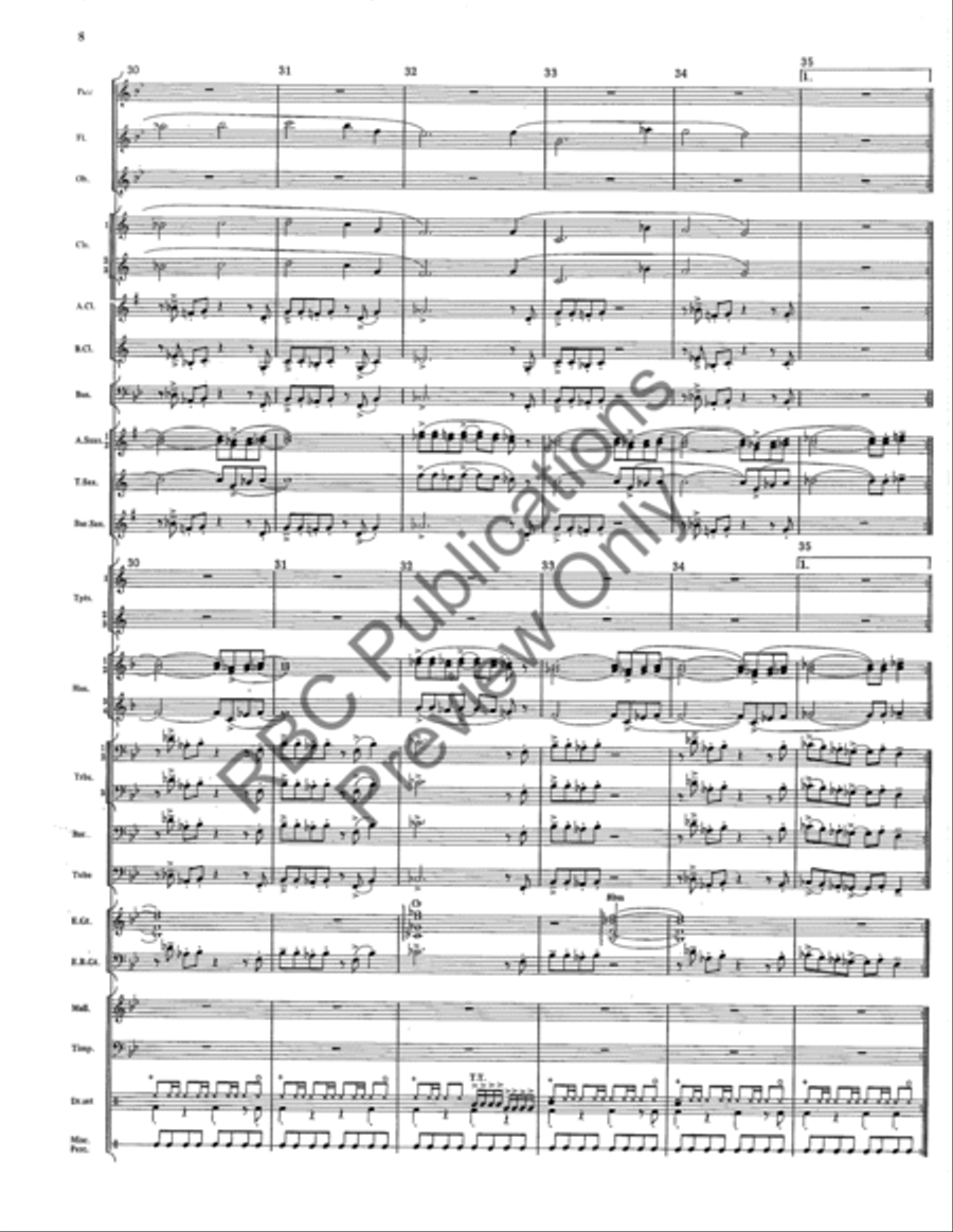 Magnum Blues Concert Band scores gallery preview page 9