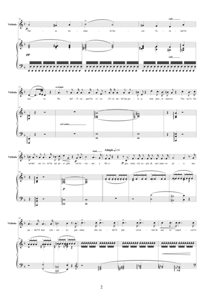 Verdi "I Lombardi alla prima Crociata" (Act1-VI) Salve Maria...Two sopranos, Tenor and piano image number null