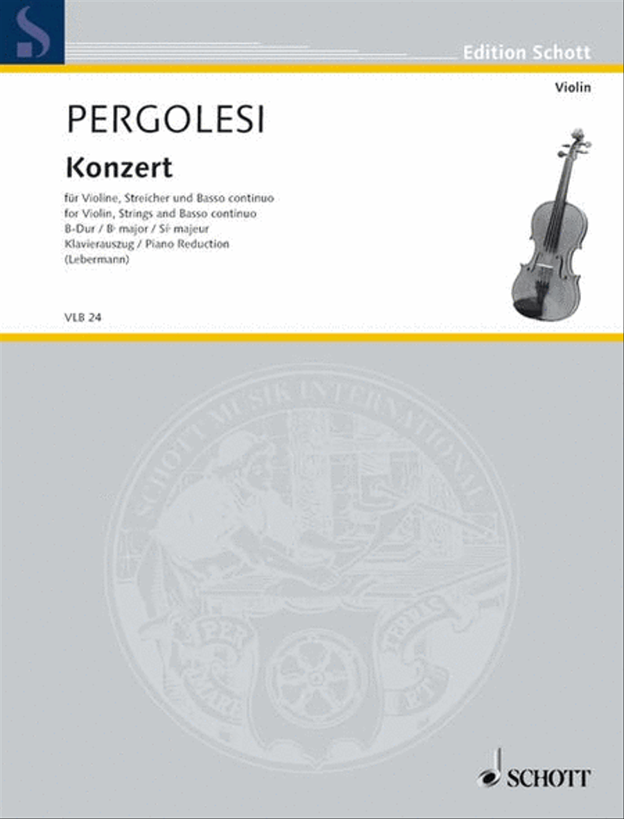 Concerto in B-flat Major Violin Solo scores gallery preview page 1