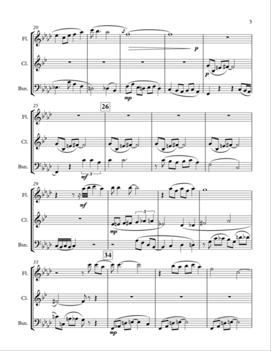 Summertime Summertime Woodwind Trio scores gallery preview page 3