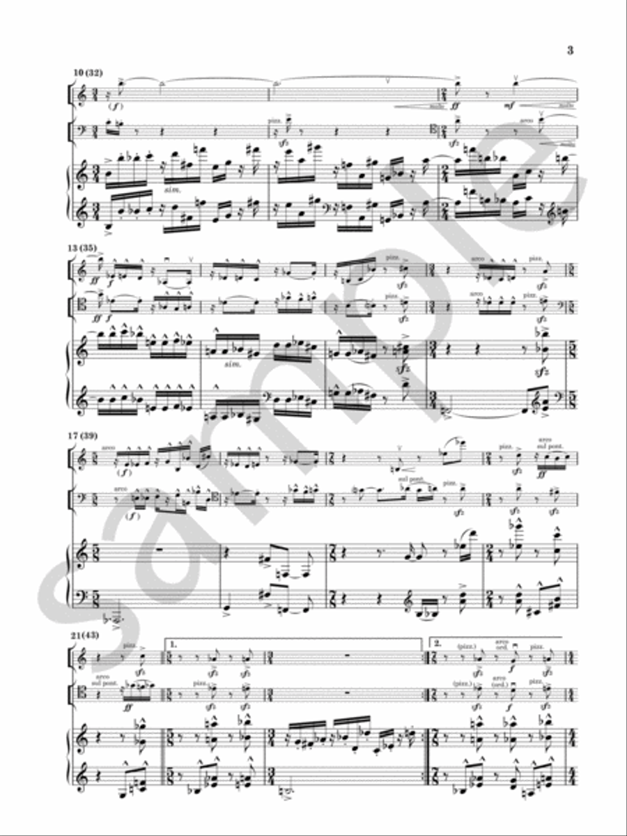 Trio No. 2 Piano Trio scores gallery preview page 4