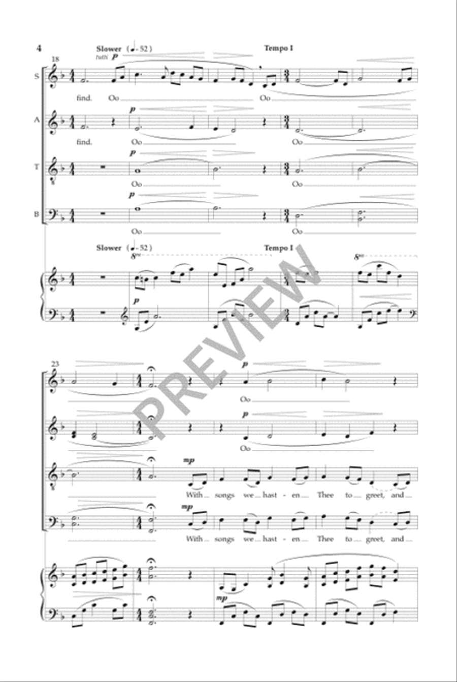 Thy Little Ones (SATB) Thy Little Ones (SATB) 4-Part scores gallery preview page 5