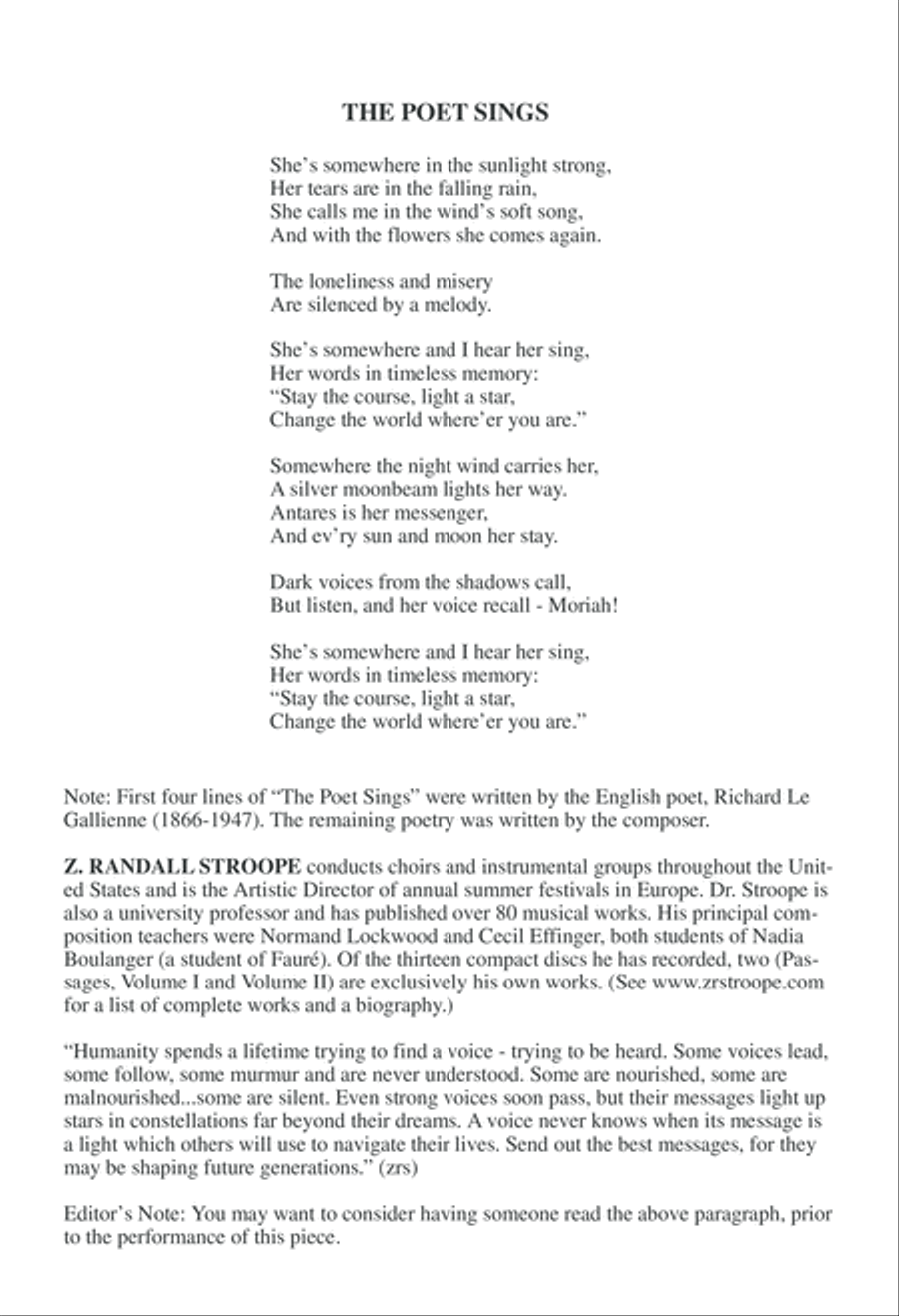 The Poet Sings The Poet Sings SSA scores gallery preview page 2