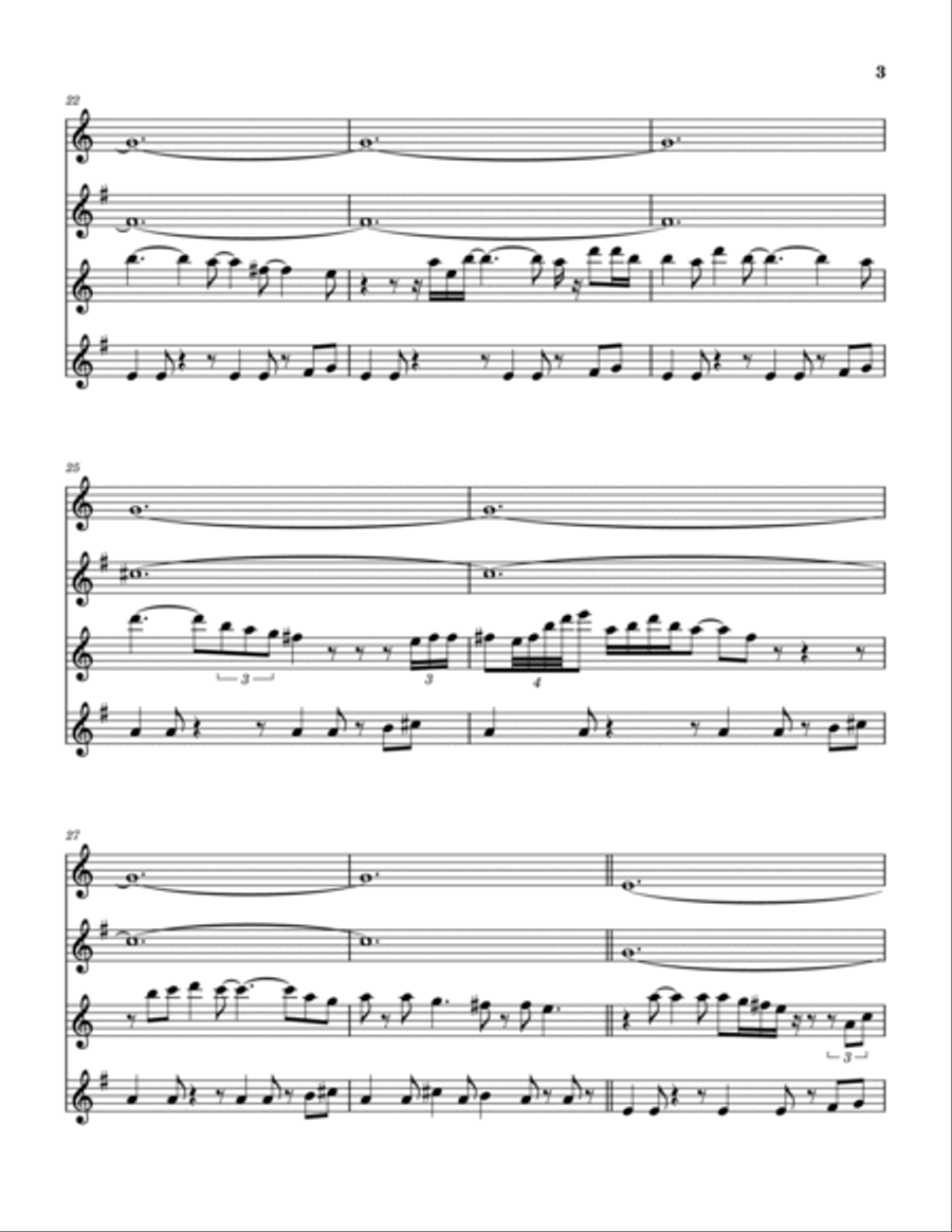 Shine On You Crazy Diamond (Part 5) Saxophone Quartet scores gallery preview page 4