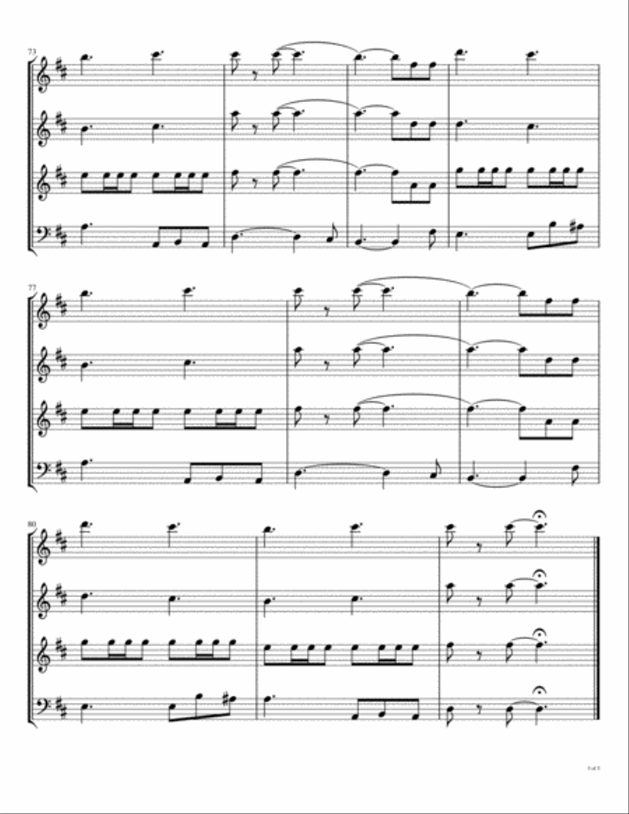 This Boy (ringo's Theme) Woodwind Quartet scores gallery preview page 6