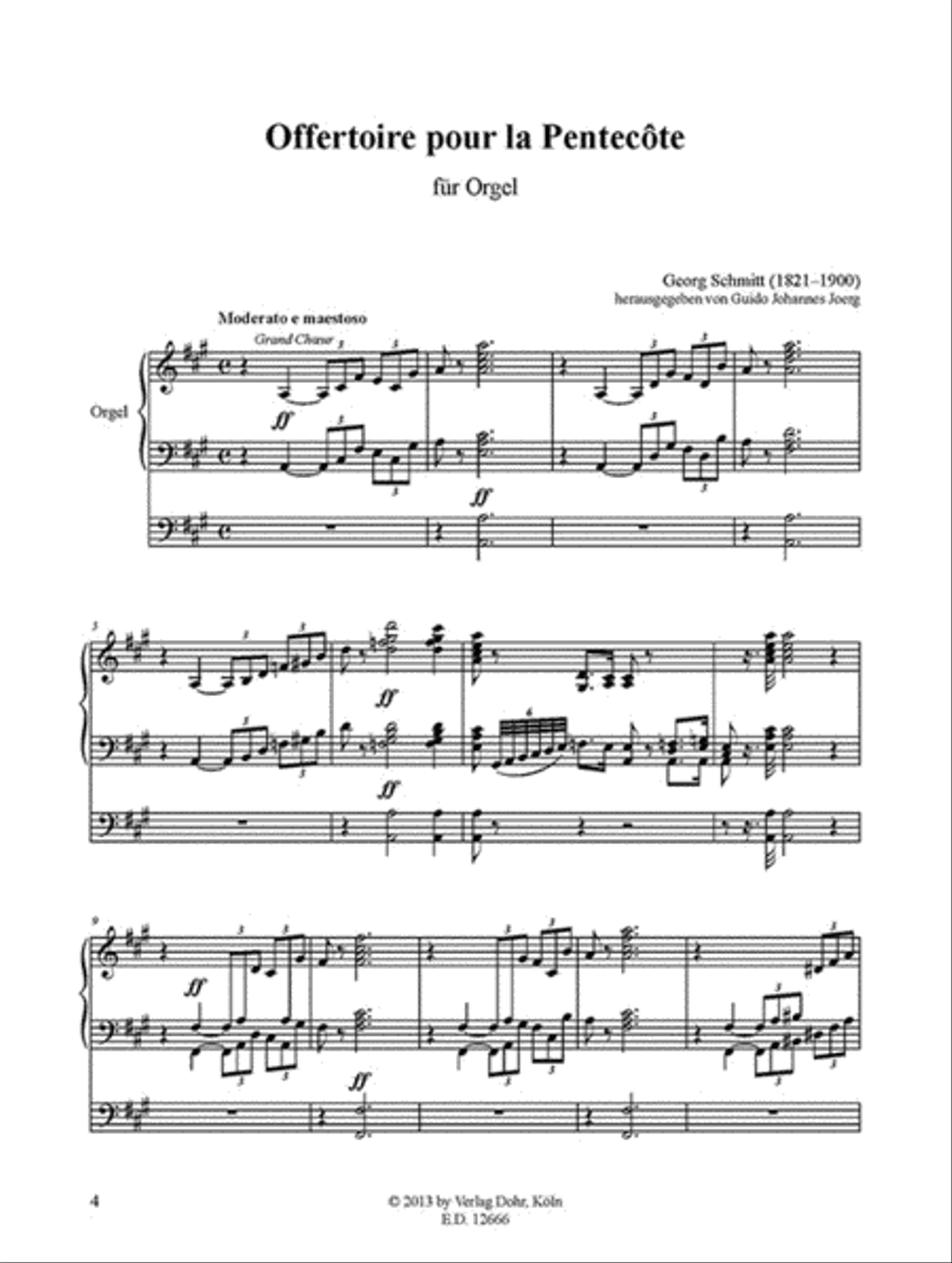 Offertoire pour la Pentecôte für Orgel A-Dur Organ scores gallery preview page 2