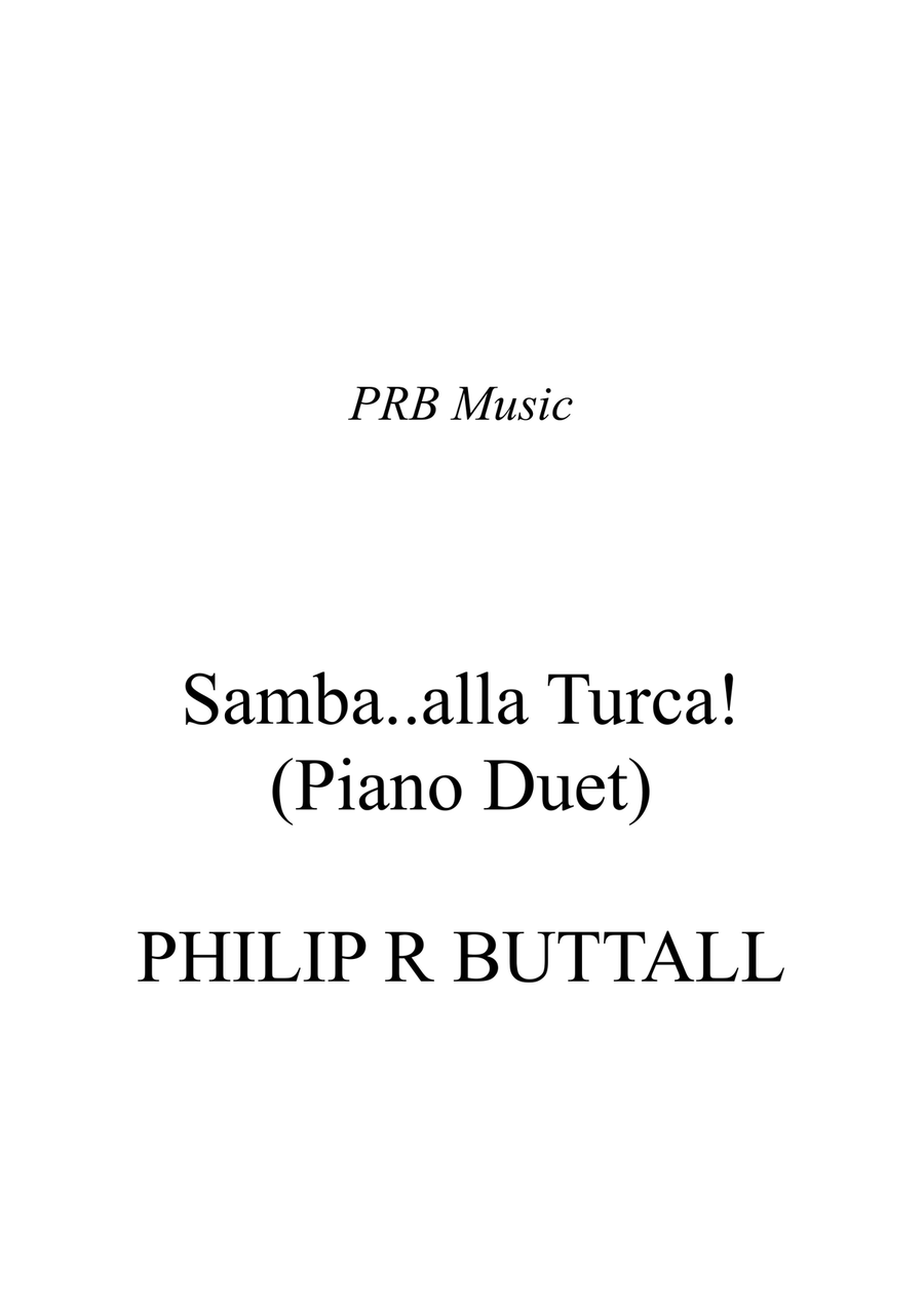 Samba..alla..Turca (Piano Duet - Four Hands) Piano Duet scores gallery preview page 1