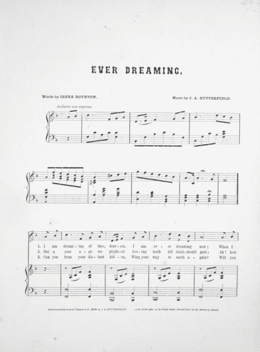 Ever Dreaming. Song and Chorus