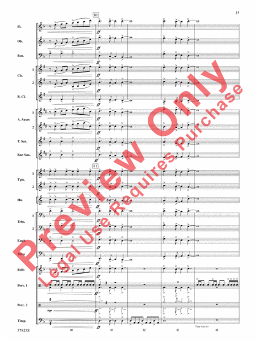Cut to the Chase Cut to the Chase Concert Band scores gallery preview page 16