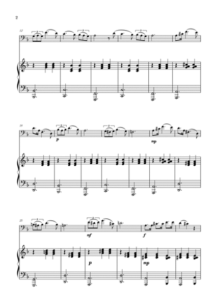 Serenade | Schubert | Trombone | Piano image number null