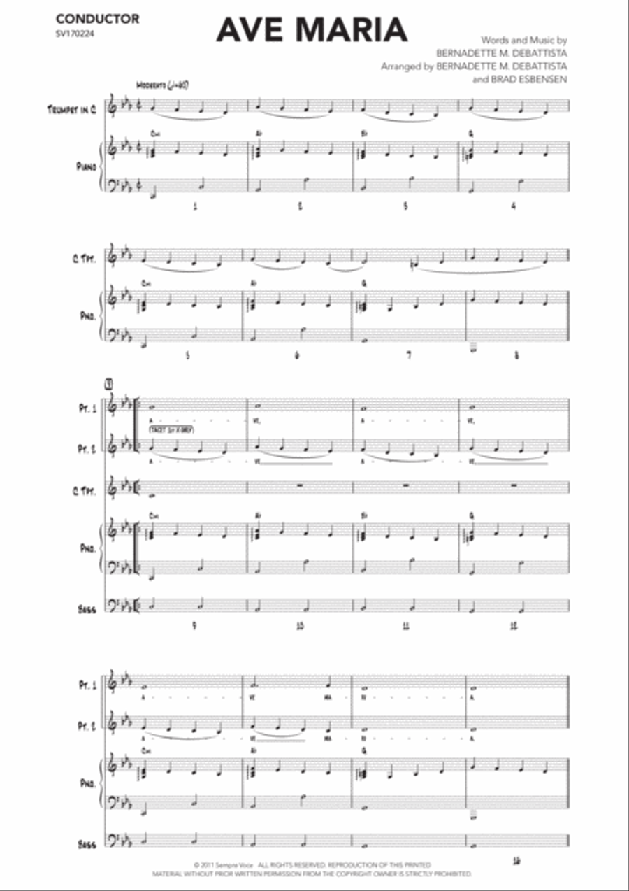Ave Maria Choir scores gallery preview page 3
