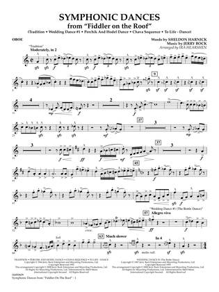 Symphonic Dances (from Fiddler On The Roof) (arr. Ira Hearshen) - Oboe