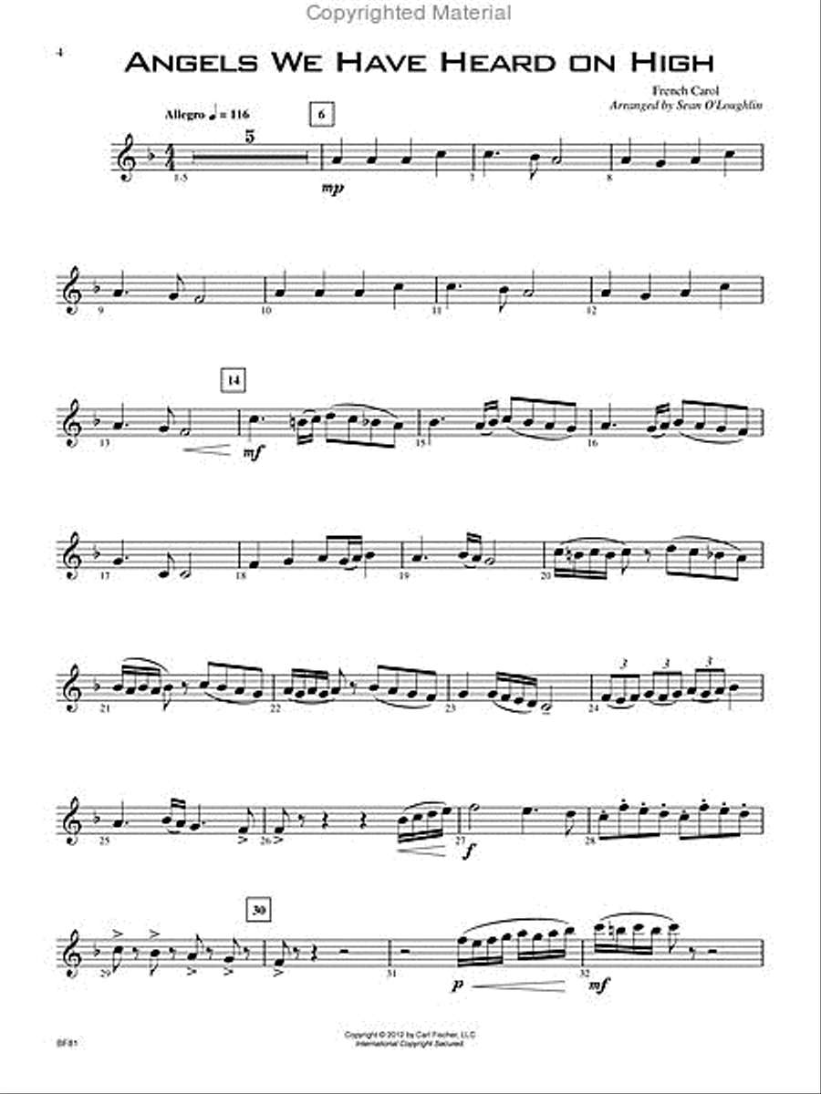 14 Advanced Christmas Favorites Violin Solo scores gallery preview page 2