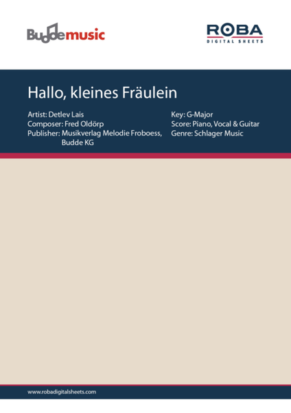 Hallo, kleines Fraulein