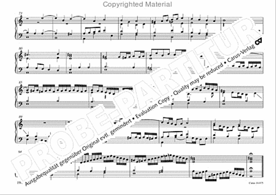 Freiburger Orgelbuch: Stammteil Organ Solo scores gallery preview page 195