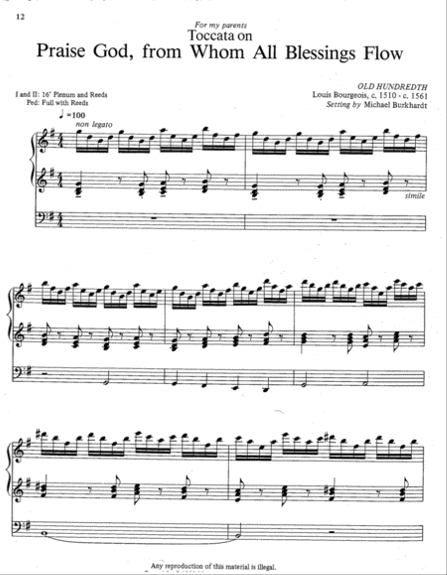 Praise and Thanksgiving, Set 2 Organ scores gallery preview page 5