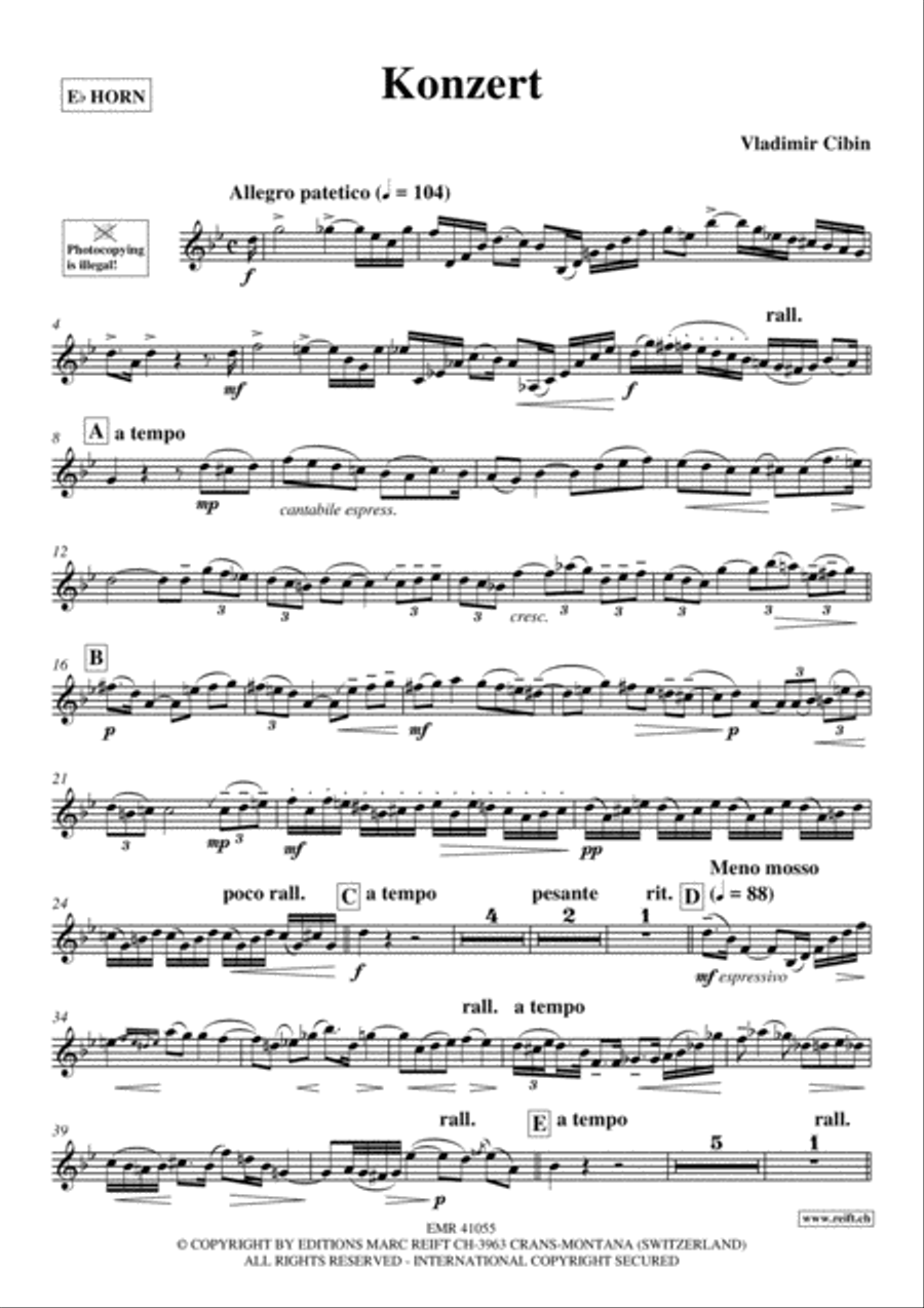 Konzert Horn scores gallery preview page 2