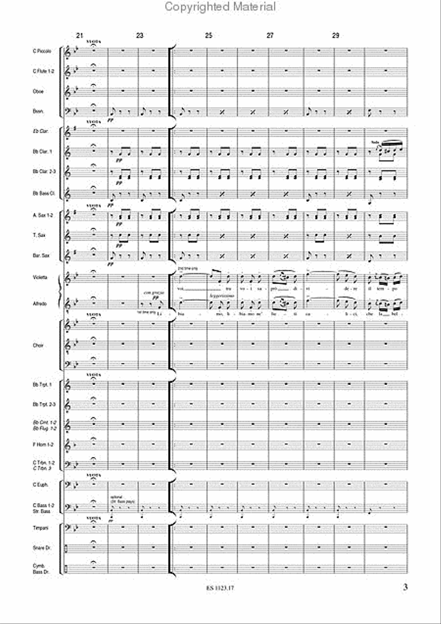 Brindisi From La Traviata 4-Part scores gallery preview page 5
