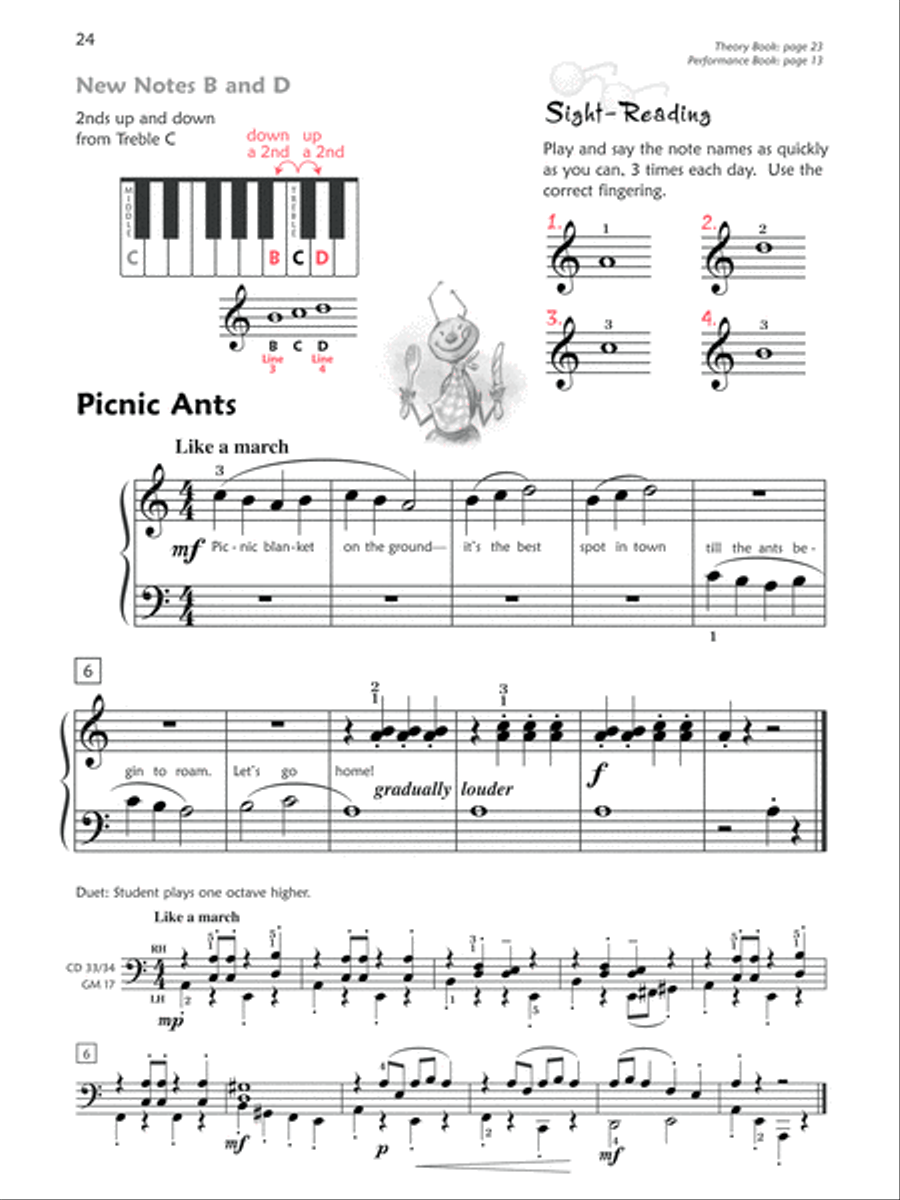Premier Piano Course Lesson Book, Book 1B Piano Method scores gallery preview page 4